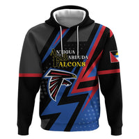 Custom Antigua and Barbuda Cricket Zip Hoodie Sporty Style