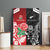 New Zealand And England Rugby Canvas Wall Art Maori Tiki With Red Rose Together