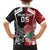 New Zealand And England Rugby Custom Family Matching Off Shoulder Maxi Dress and Hawaiian Shirt Maori Tiki With Red Rose Together