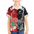 New Zealand And England Rugby Custom Family Matching Off Shoulder Maxi Dress and Hawaiian Shirt Maori Tiki With Red Rose Together