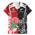 New Zealand And England Rugby Custom Hawaiian Shirt Maori Tiki With Red Rose Together