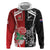 New Zealand And England Rugby Custom Hoodie Maori Tiki With Red Rose Together
