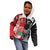 New Zealand And England Rugby Custom Kid Hoodie Maori Tiki With Red Rose Together