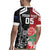 New Zealand And England Rugby Custom Rugby Jersey Maori Tiki With Red Rose Together