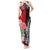New Zealand And England Rugby Custom Tank Maxi Dress Maori Tiki With Red Rose Together