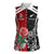 New Zealand And England Rugby Custom Women Sleeveless Polo Shirt Maori Tiki With Red Rose Together