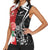 New Zealand And England Rugby Custom Women Sleeveless Polo Shirt Maori Tiki With Red Rose Together