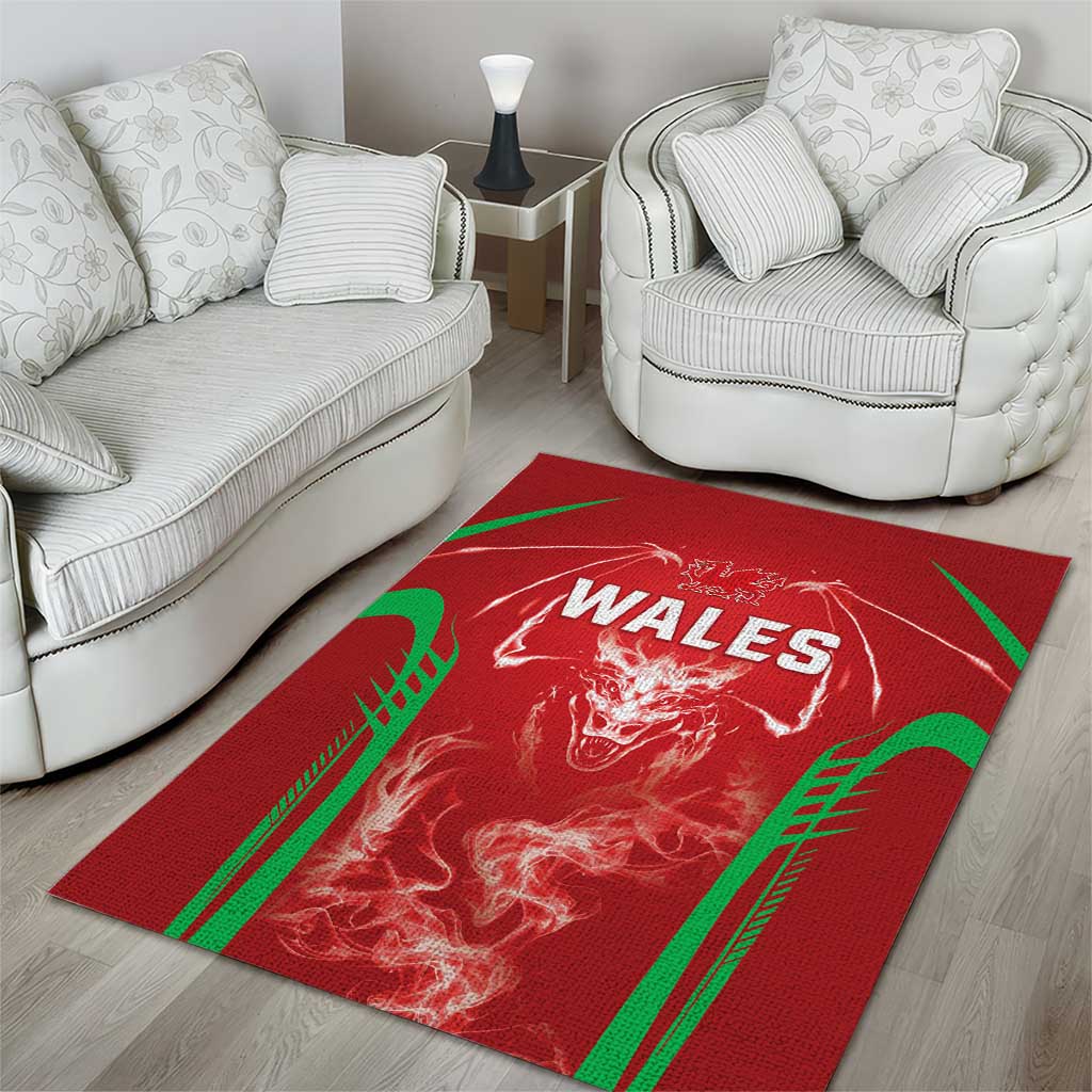 Wales Rugby Area Rug Go Welsh Dragon Unique Style
