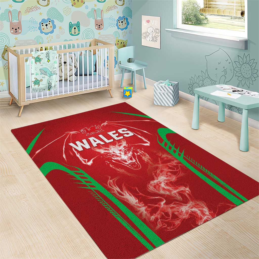 Wales Rugby Area Rug Go Welsh Dragon Unique Style