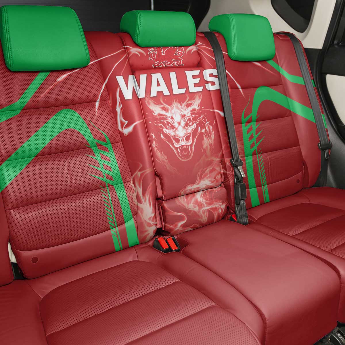 Wales Rugby Back Car Seat Cover Go Welsh Dragon Unique Style