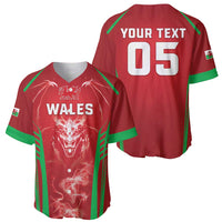 Wales Rugby Custom Baseball Jersey Go Welsh Dragon Unique Style