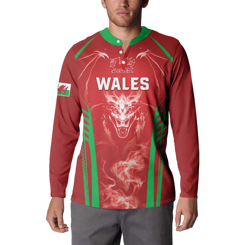 Wales Rugby Custom Button Sweatshirt Go Welsh Dragon Unique Style
