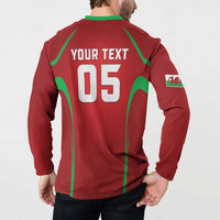 Wales Rugby Custom Button Sweatshirt Go Welsh Dragon Unique Style