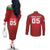 Wales Rugby Custom Couples Matching Off The Shoulder Long Sleeve Dress and Long Sleeve Button Shirt Go Welsh Dragon Unique Style