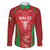 Wales Rugby Custom Family Matching Off The Shoulder Long Sleeve Dress and Hawaiian Shirt Go Welsh Dragon Unique Style