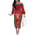Wales Rugby Custom Family Matching Off The Shoulder Long Sleeve Dress and Hawaiian Shirt Go Welsh Dragon Unique Style