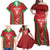 Wales Rugby Custom Family Matching Off Shoulder Maxi Dress and Hawaiian Shirt Go Welsh Dragon Unique Style