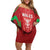Wales Rugby Custom Family Matching Off Shoulder Short Dress and Hawaiian Shirt Go Welsh Dragon Unique Style