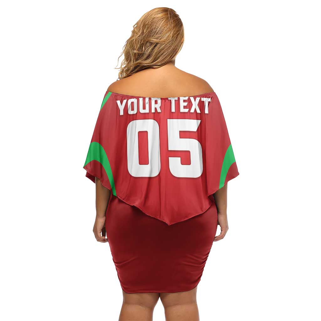 Wales Rugby Custom Family Matching Off Shoulder Short Dress and Hawaiian Shirt Go Welsh Dragon Unique Style