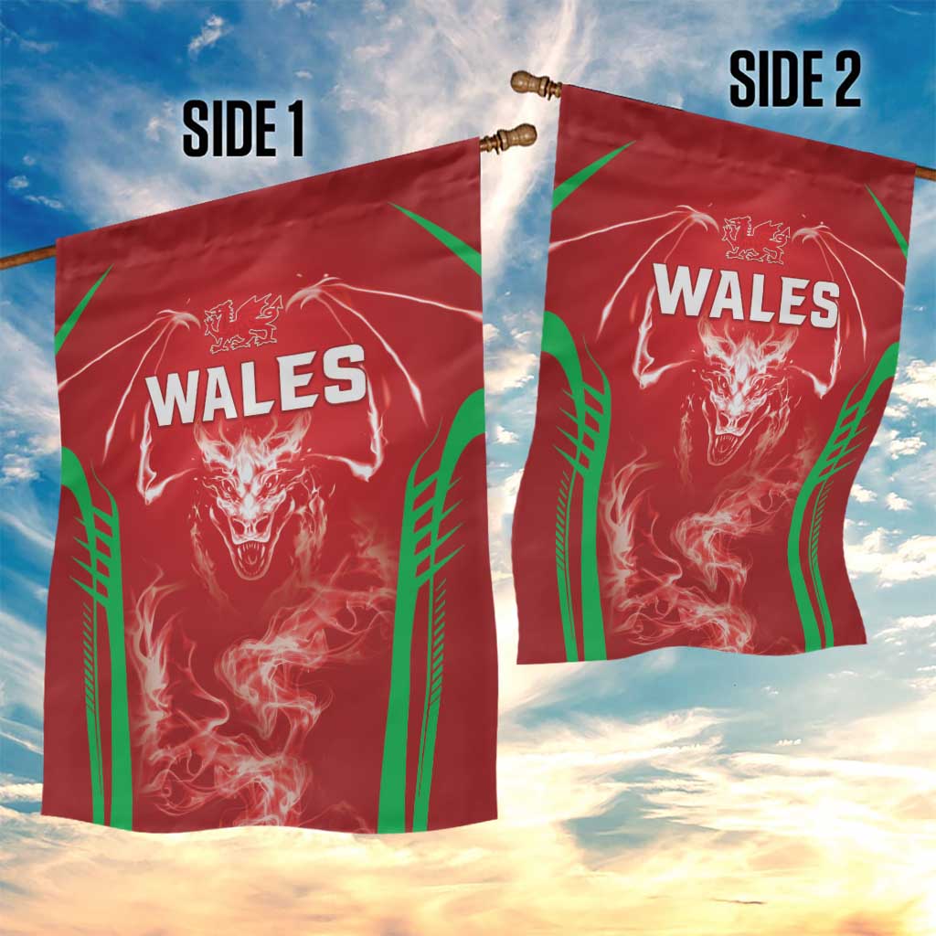Wales Rugby Garden Flag Go Welsh Dragon Unique Style