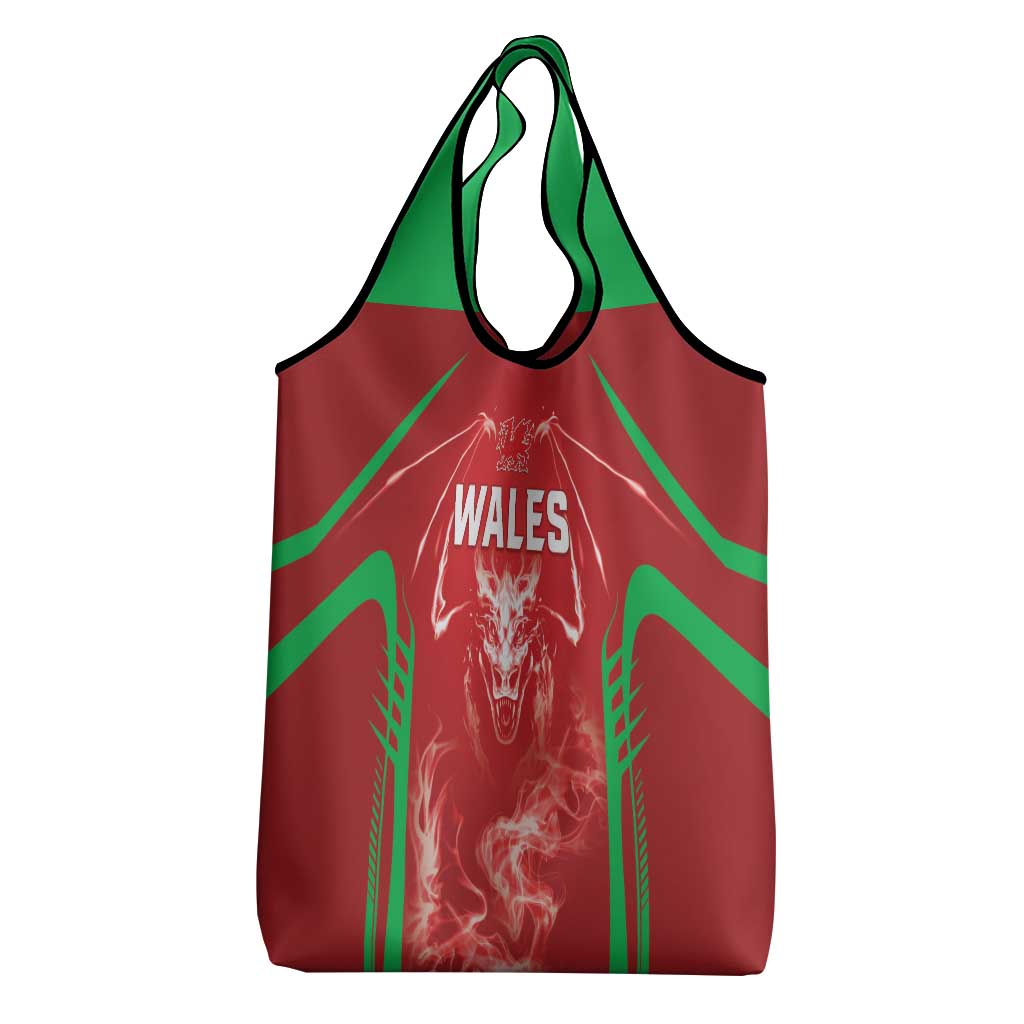 Wales Rugby Grocery Bag Go Welsh Dragon Unique Style