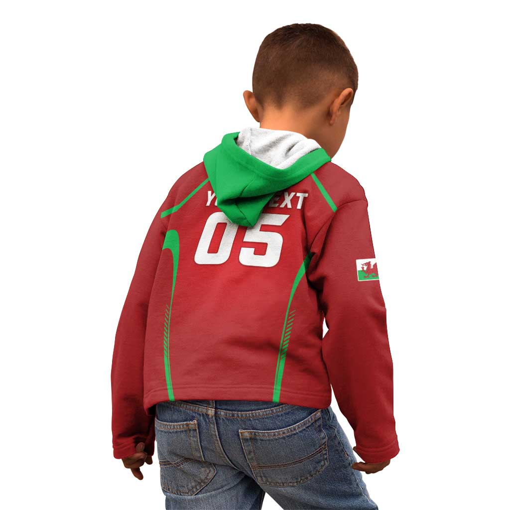 Wales Rugby Custom Kid Hoodie Go Welsh Dragon Unique Style