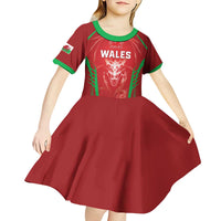 Wales Rugby Custom Kid Short Sleeve Dress Go Welsh Dragon Unique Style