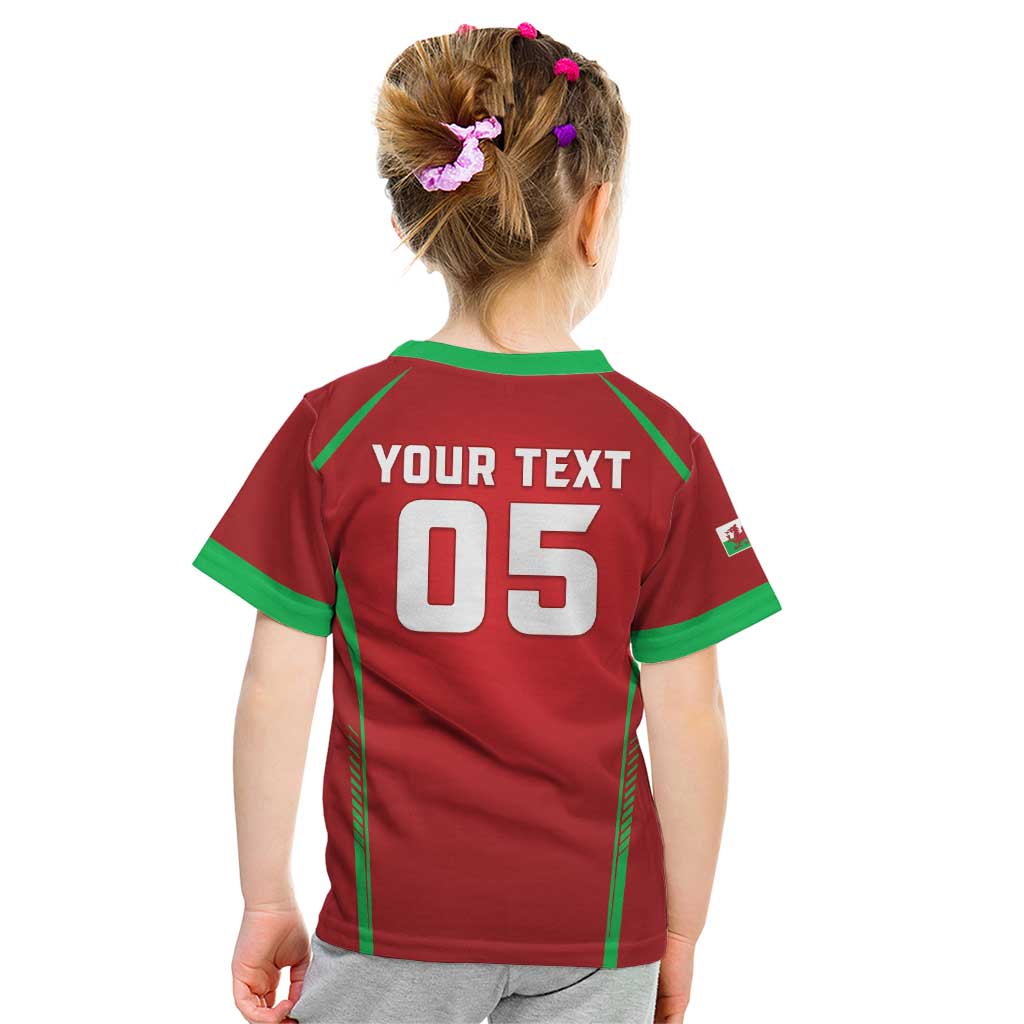 Wales Rugby Custom Kid T Shirt Go Welsh Dragon Unique Style