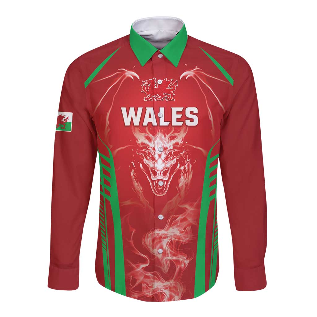 Wales Rugby Custom Long Sleeve Button Shirt Go Welsh Dragon Unique Style