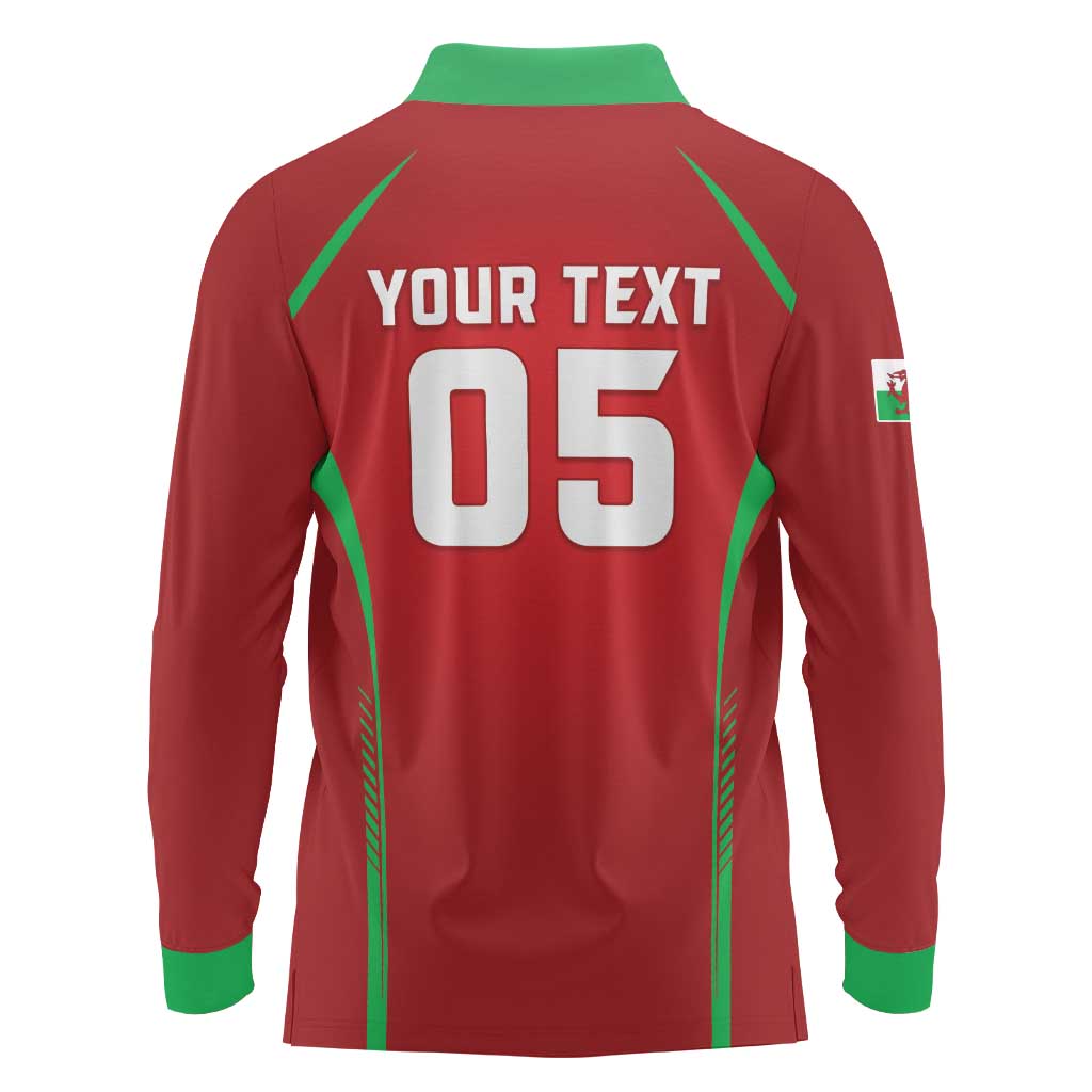 Wales Rugby Custom Long Sleeve Polo Shirt Go Welsh Dragon Unique Style