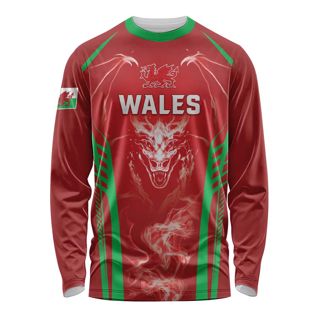 Wales Rugby Custom Long Sleeve Shirt Go Welsh Dragon Unique Style