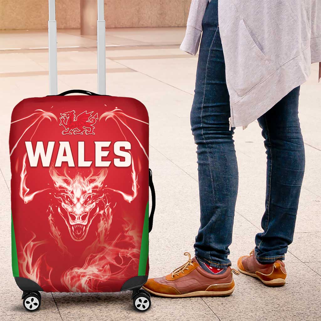 Wales Rugby Luggage Cover Go Welsh Dragon Unique Style