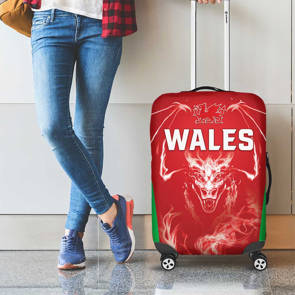 Wales Rugby Luggage Cover Go Welsh Dragon Unique Style