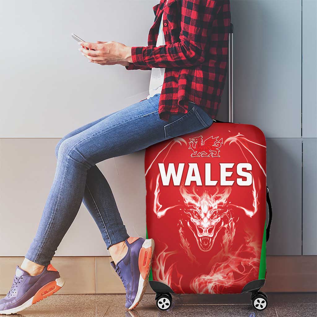 Wales Rugby Luggage Cover Go Welsh Dragon Unique Style