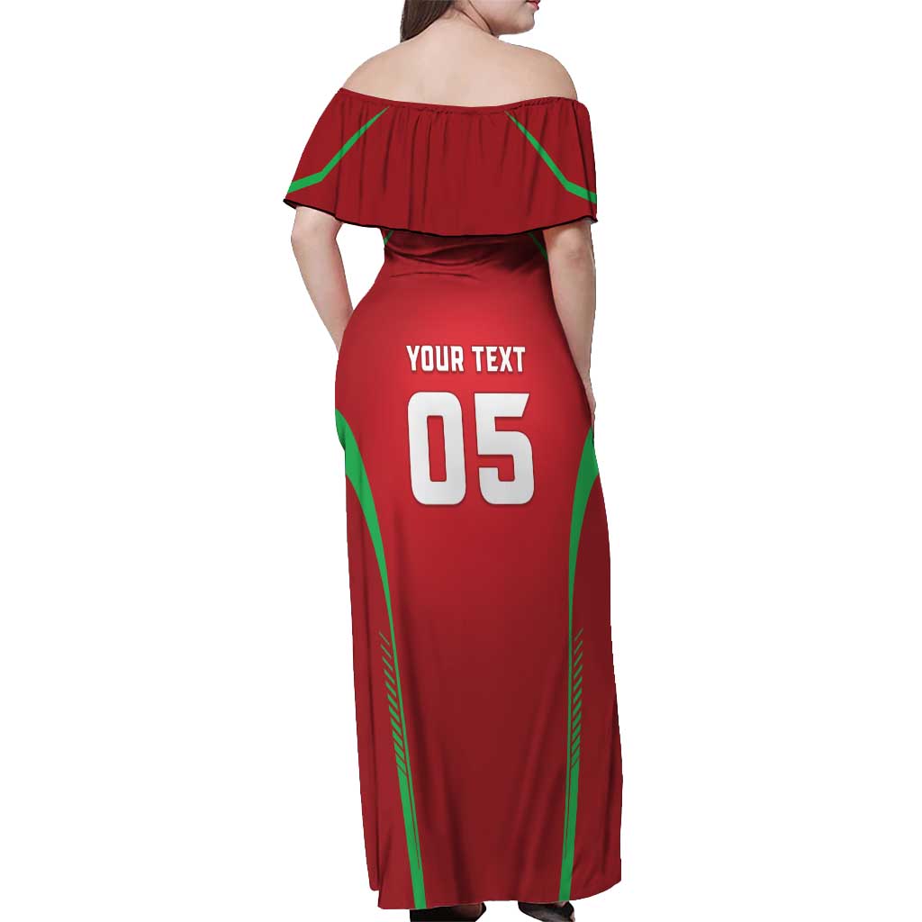 Wales Rugby Custom Off Shoulder Maxi Dress Go Welsh Dragon Unique Style