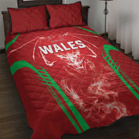 Wales Rugby Quilt Bed Set Go Welsh Dragon Unique Style