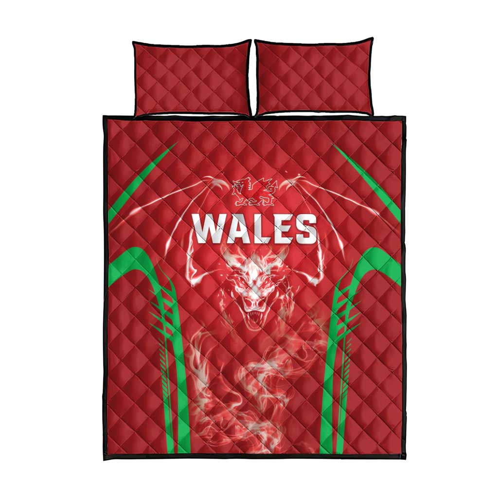 Wales Rugby Quilt Bed Set Go Welsh Dragon Unique Style
