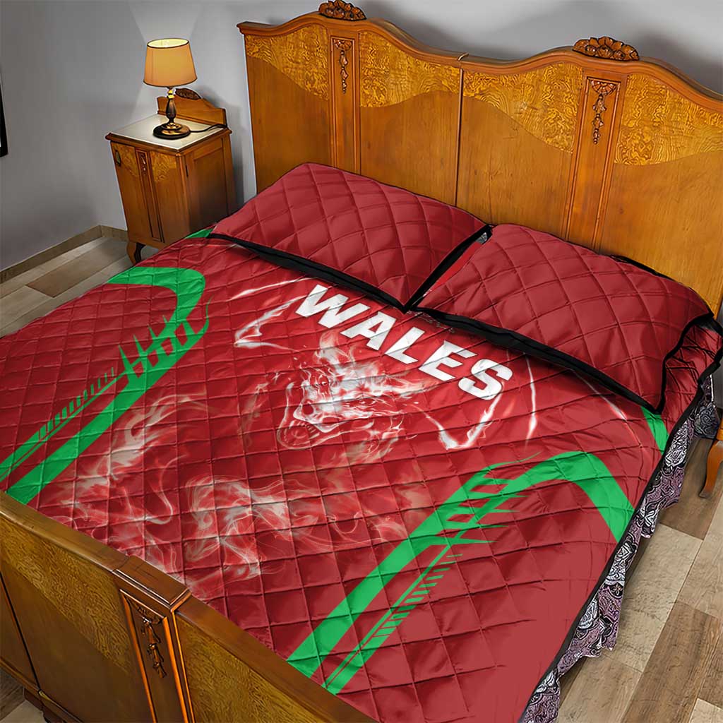 Wales Rugby Quilt Bed Set Go Welsh Dragon Unique Style