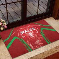 Wales Rugby Rubber Doormat Go Welsh Dragon Unique Style