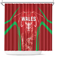 Wales Rugby Shower Curtain Go Welsh Dragon Unique Style