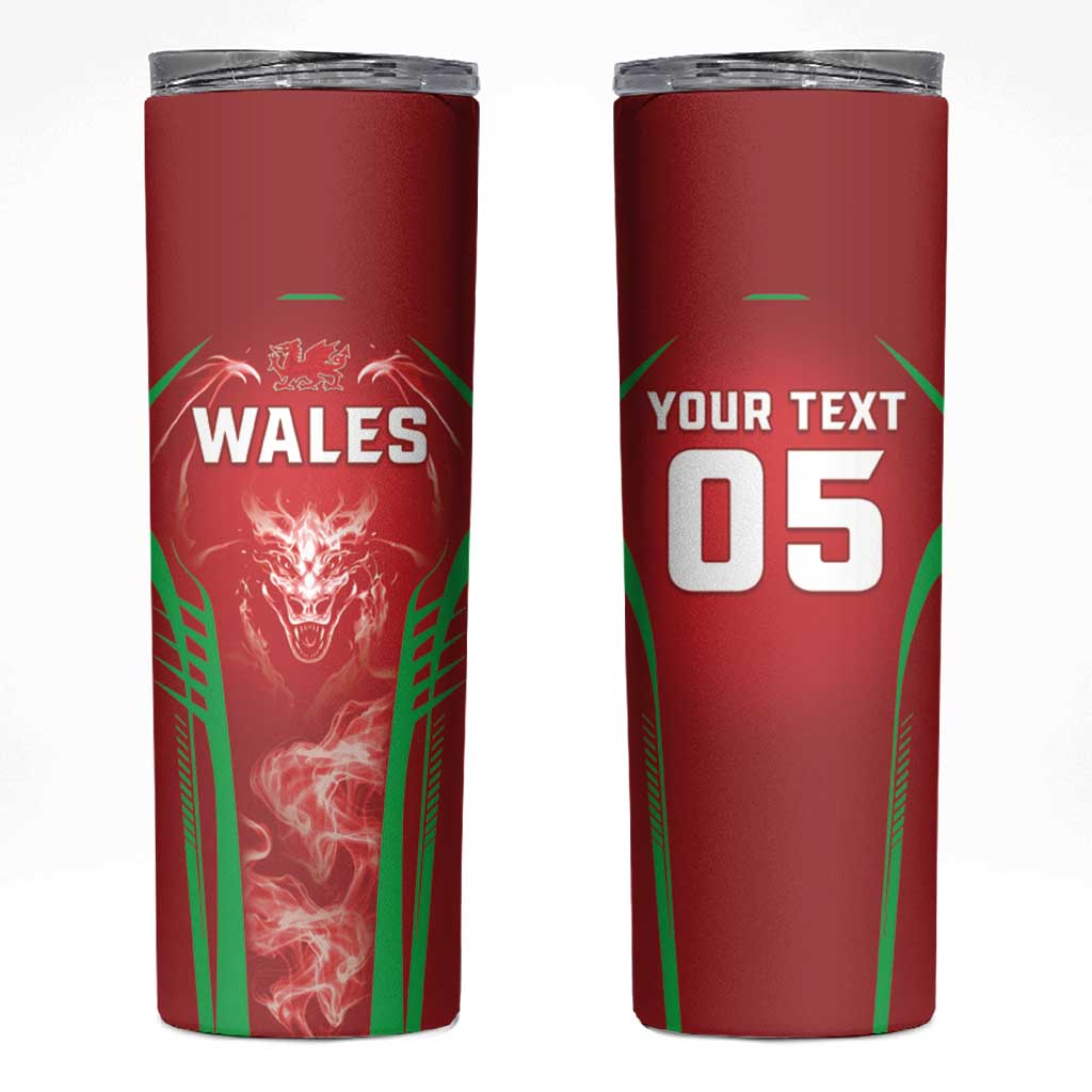 Wales Rugby Custom Skinny Tumbler Go Welsh Dragon Unique Style