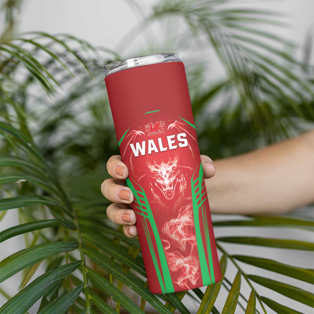 Wales Rugby Custom Skinny Tumbler Go Welsh Dragon Unique Style