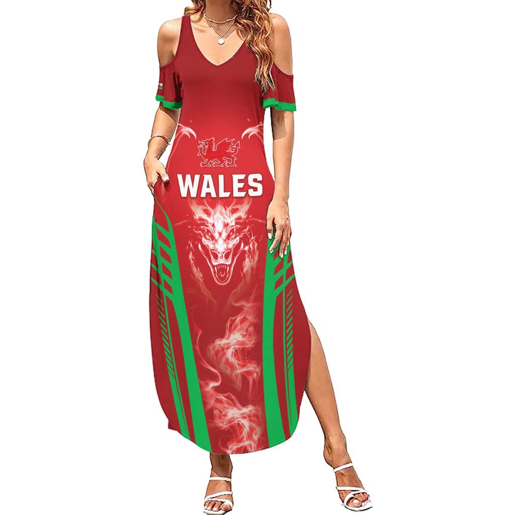 Wales Rugby Custom Summer Maxi Dress Go Welsh Dragon Unique Style