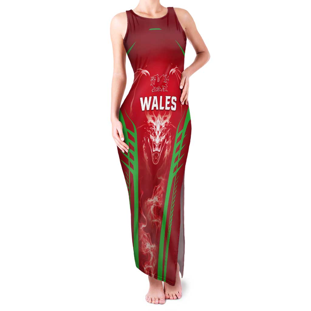 Wales Rugby Custom Tank Maxi Dress Go Welsh Dragon Unique Style