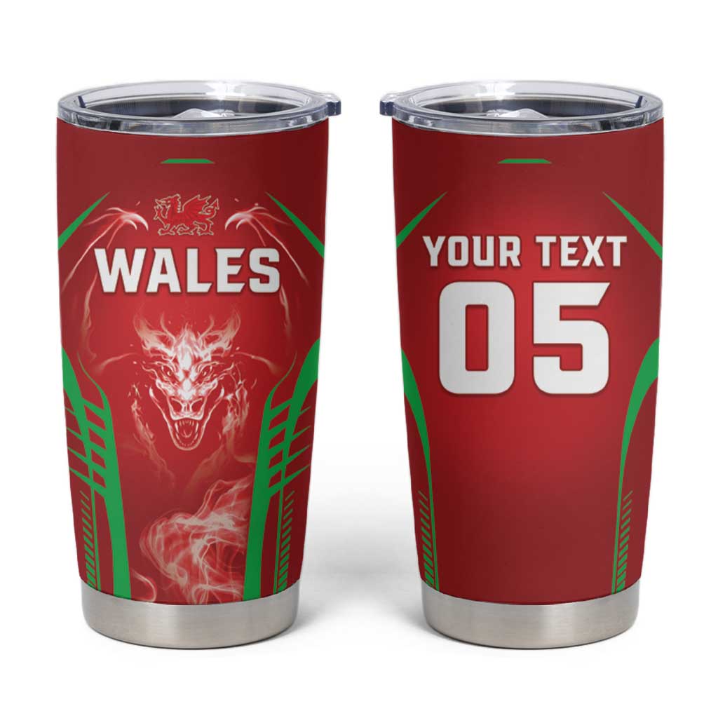 Wales Rugby Custom Tumbler Cup Go Welsh Dragon Unique Style