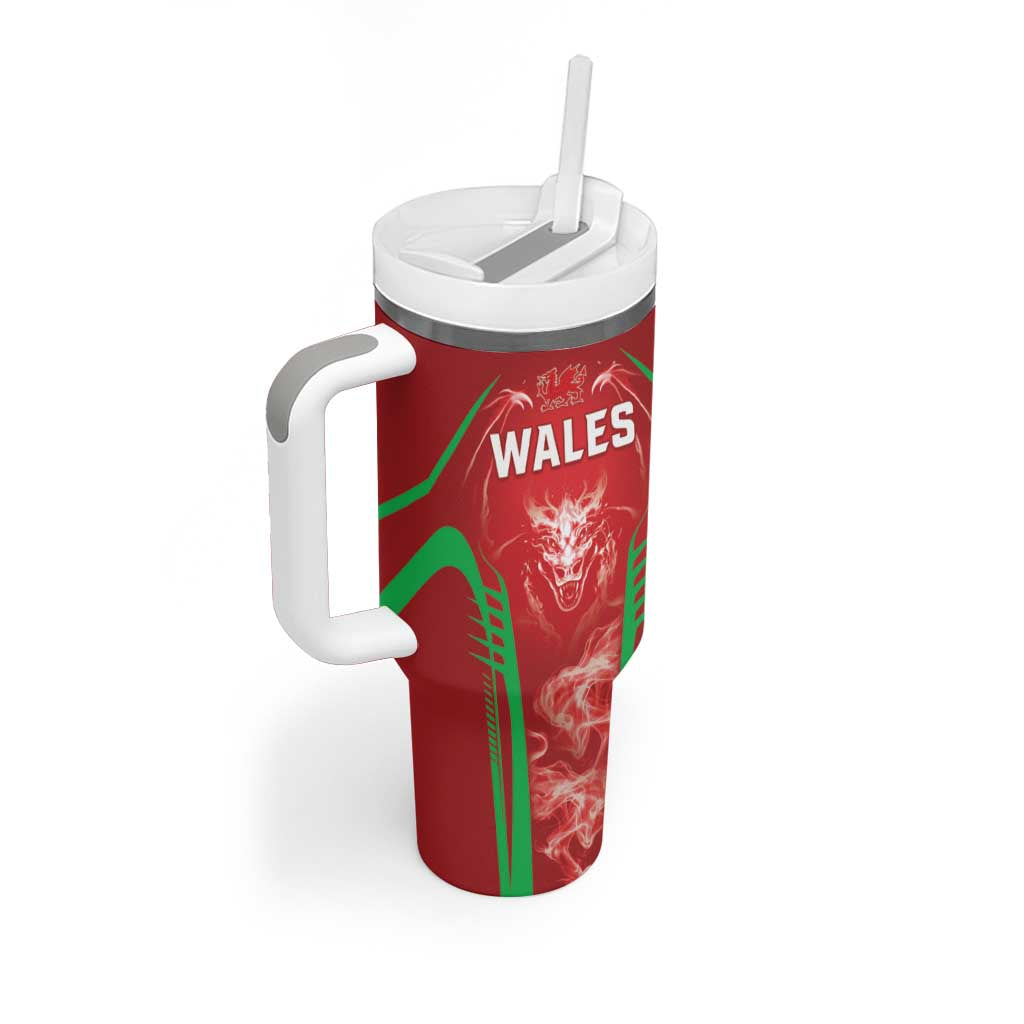 Wales Rugby Custom Tumbler With Handle Go Welsh Dragon Unique Style