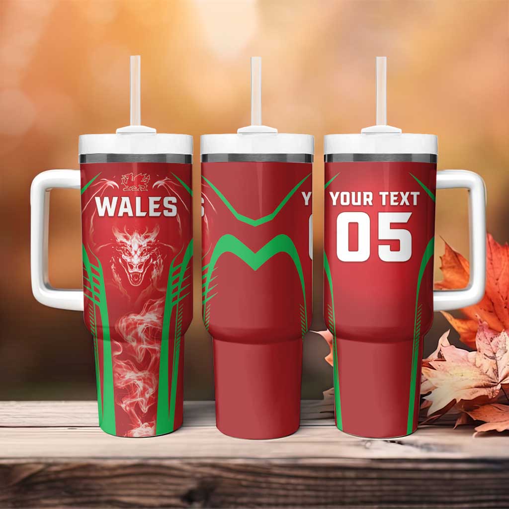 Wales Rugby Custom Tumbler With Handle Go Welsh Dragon Unique Style