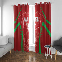 Wales Rugby Window Curtain Go Welsh Dragon Unique Style