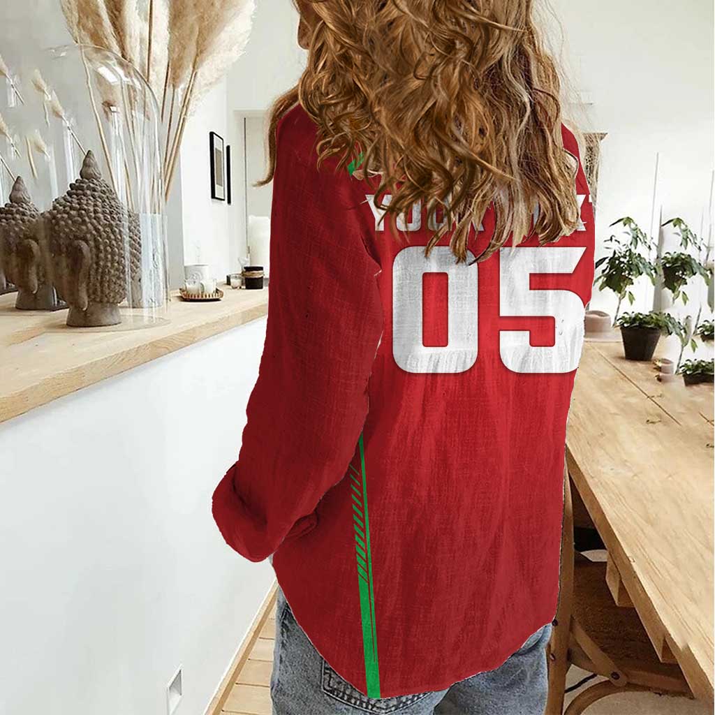 Wales Rugby Custom Women Casual Shirt Go Welsh Dragon Unique Style