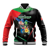 Personalized Martinique Baseball Jacket The Island Of Flowers